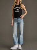 Support Live Music Tank in Black