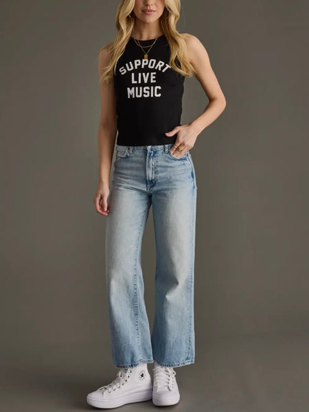 Support Live Music Tank in Black