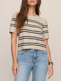 Gatewood Stripe Sweater in Light Oatmeal Heather