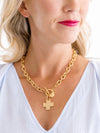 Cross Toggle Necklace