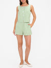 Maren Shorts in Green Gingham