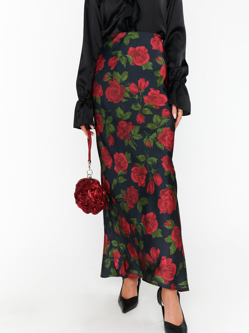 Maci Maxi Skirt in Send Me Roses