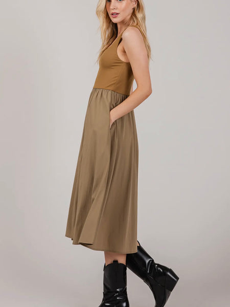 Dirty Martini Dress in Olive