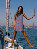 Caprina Mini Dress in Star Spangled Seas