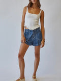 Kennedy Knit Corset Top in Off White