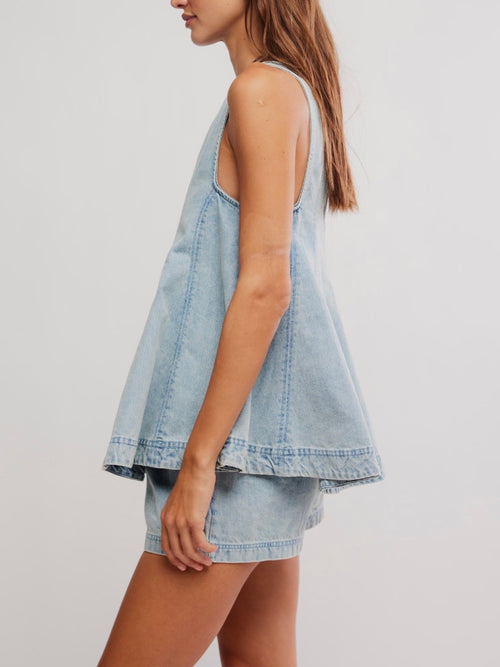 Cassius Denim Set in Bleachout