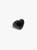 Grande Heart Ring in Black