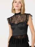 Katarina Top in Black Lace