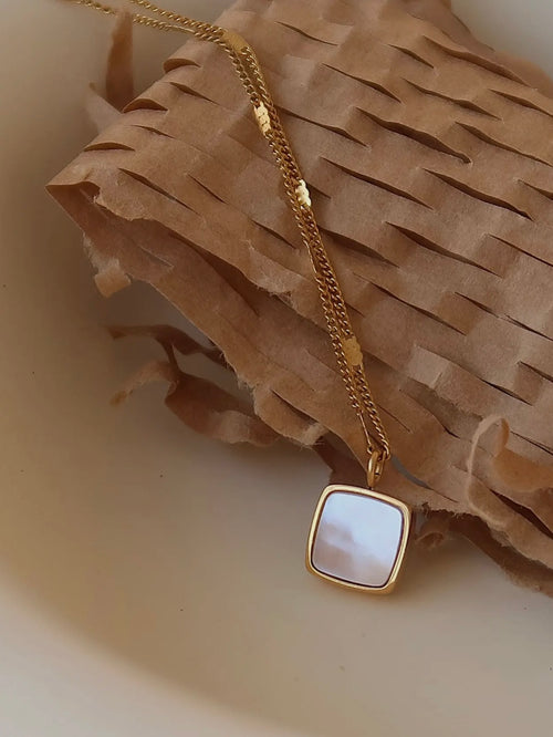 Felicity Shell Square Necklace