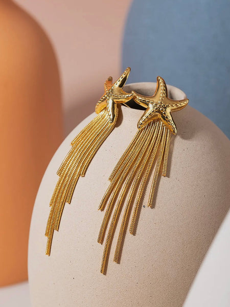 Malibu Star Tassel Earrings