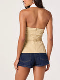 Aleda Top in Khaki