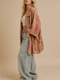 Oh Deer Cardigan Jacket in Bambi Brown