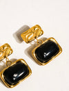 Cuvee Black Square Dangle Earrings