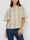 Mocktails on Monday Stripe Top in Multi