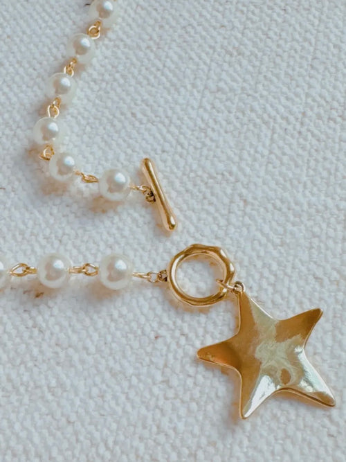Molten Star Pearl Necklace