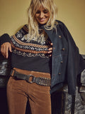 Nellie Sweater in Anthracite Combo