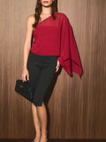 On The Other Hand Blouse in Crimson