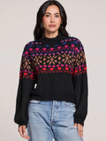 Emilia Fairisle Sweater in Black