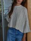 Knit Witted Pullover in Cream