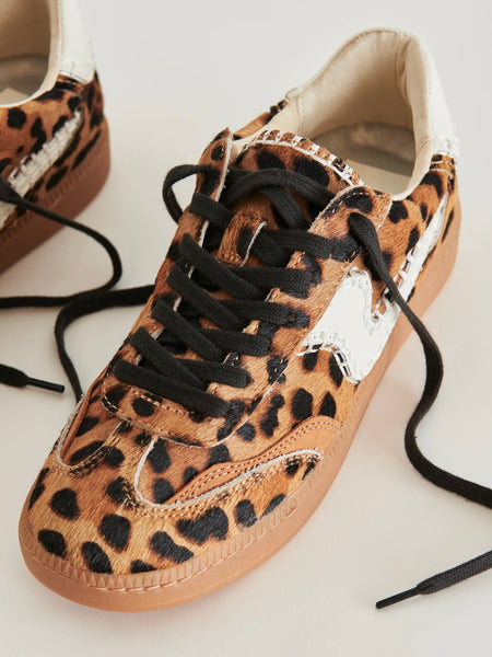 Notice Stitch Sneakers in Dark Leopard Calf Hair