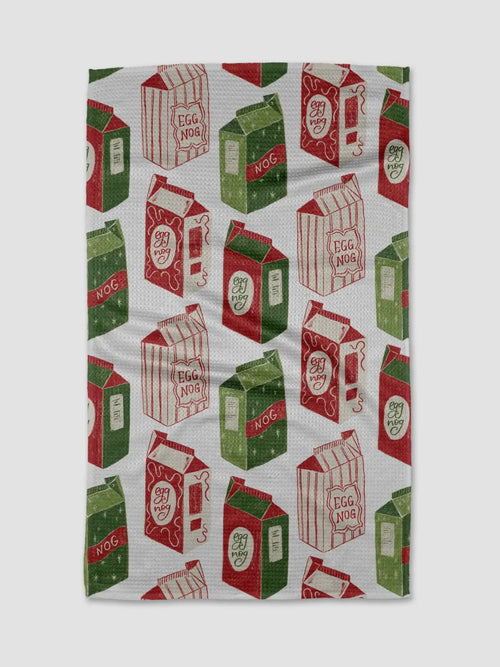 Christmas Eggnog Tea Towel
