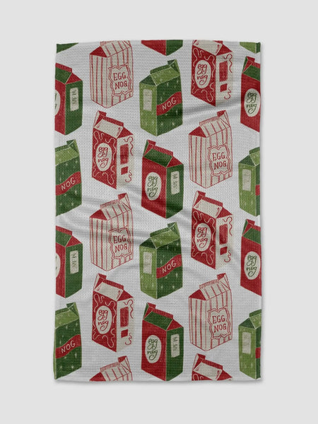 Christmas Eggnog Tea Towel