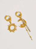 Edmee Sun & Moon Mismatch Earrings