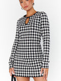 Tippi Skirt in Houndstooth Knit