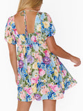 Smitten Babydoll Dress in Flower Shop