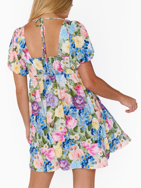 Smitten Babydoll Dress in Flower Shop