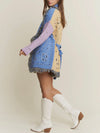 Paisley Party Cardigan in Lavender Combo