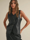 Put You To The Test Vest in Black