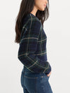 The Jacquard Cardigan in Forest Plaid