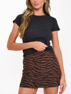 Josie Mini Skort in Wild Tiger Knit