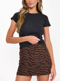 Josie Mini Skort in Wild Tiger Knit