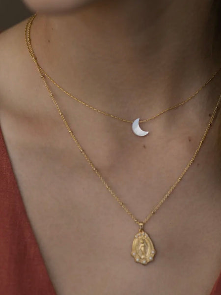 Miraculous Mary Pearl Necklace