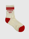 Kansas City Crew Socks in Cream