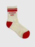 Kansas City Crew Socks in Cream