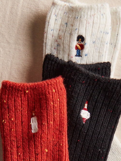 Holiday Heritage Sock Pack in Red