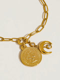Lark Coin Moon Chain Bracelet