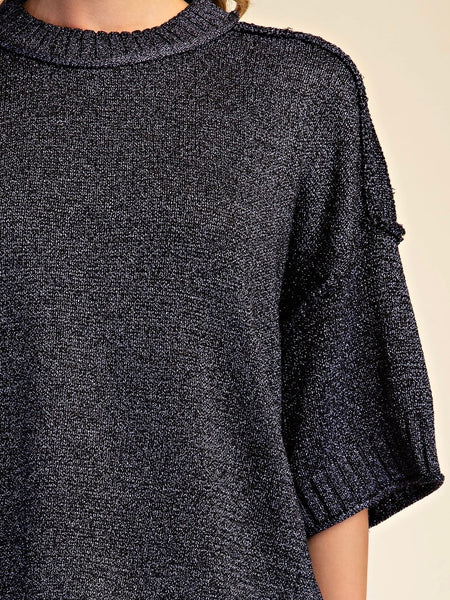 Doing The Most Sweater in Navy