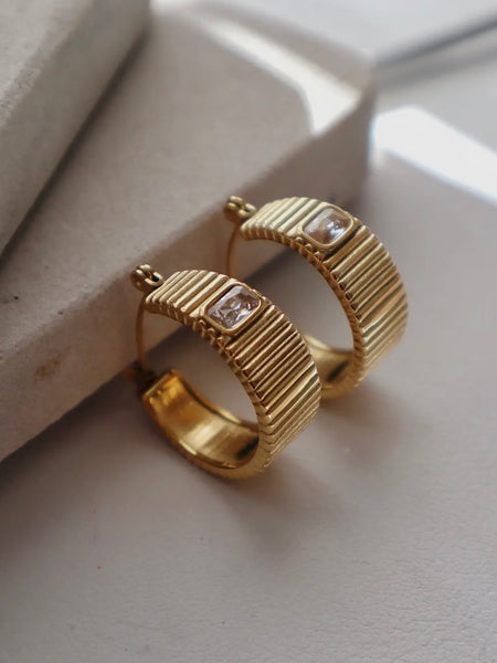 Stella Ribbed Hoops