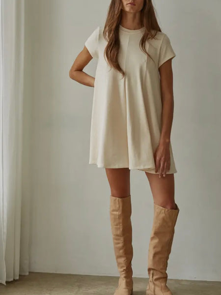 Flare For The Dramatics Tunic in Cream