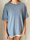 Must Be Mineral Oversized Tee in Dusty Blue