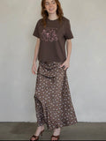 Aurora Skirt in Brown Floral