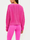 Teagan Cardigan in Electric Pink Cable