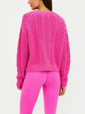 Teagan Cardigan in Electric Pink Cable