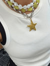 Murphy Heart Necklace in Wasabi Green
