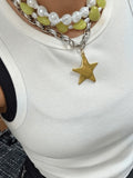 Murphy Heart Necklace in Wasabi Green
