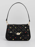 Mary Motif Quilted Crossbody Clutch